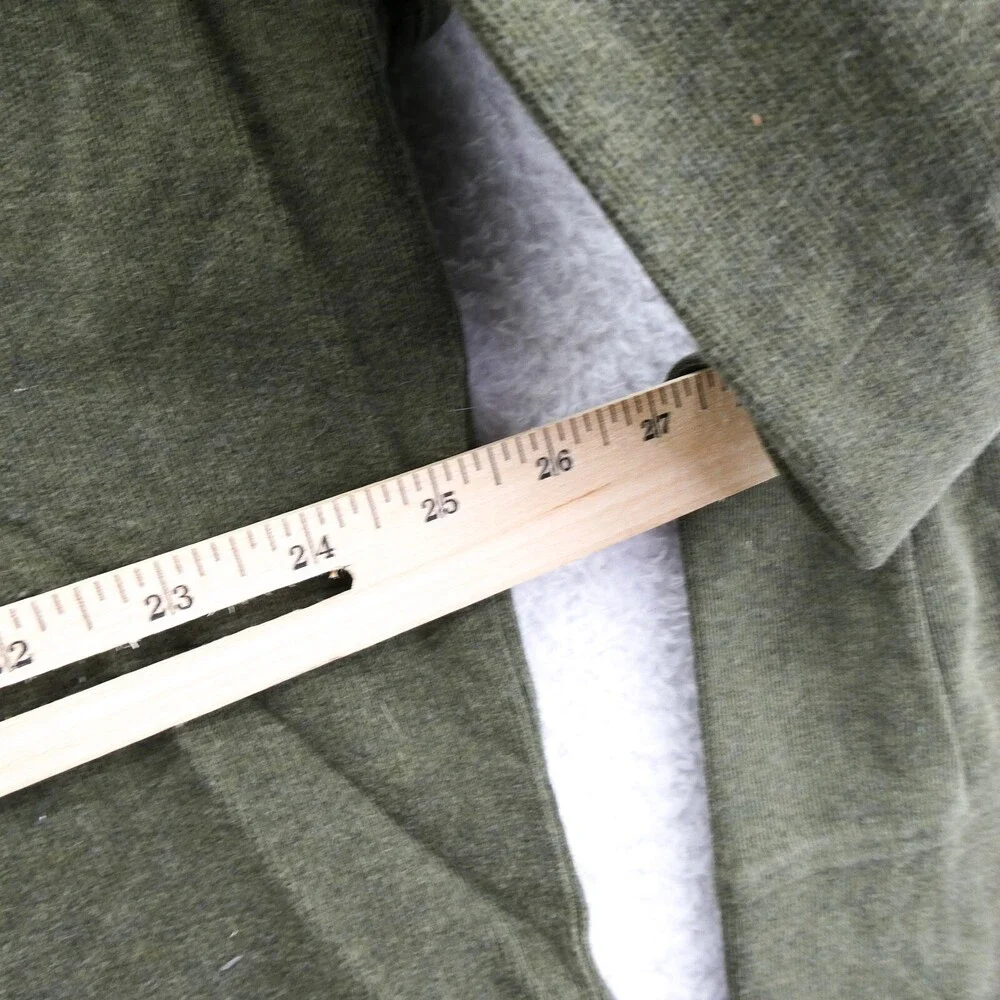 Polo‎ Ralph Lauren Sweater XL Mens Green Estate Rib 1/4 Zip 100% Cotton Preppy